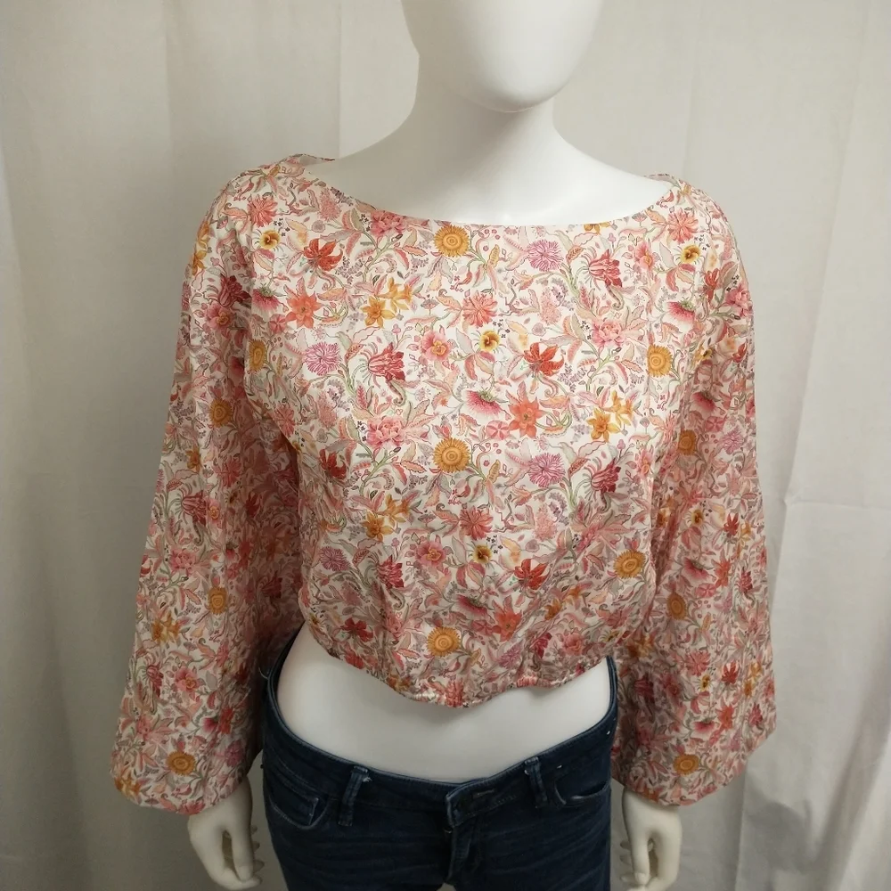 J. Crew Floral Crop Top